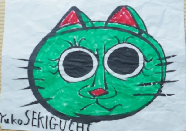 ねこ3 - ユウコセキグチART｜ジークレー版画プリント