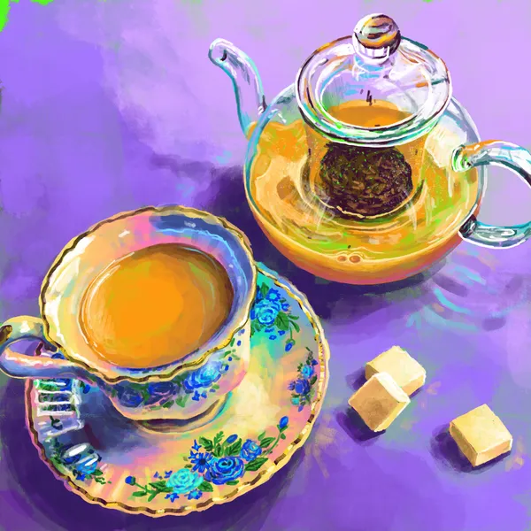 Purple Tea Party - Victoria Georgieva