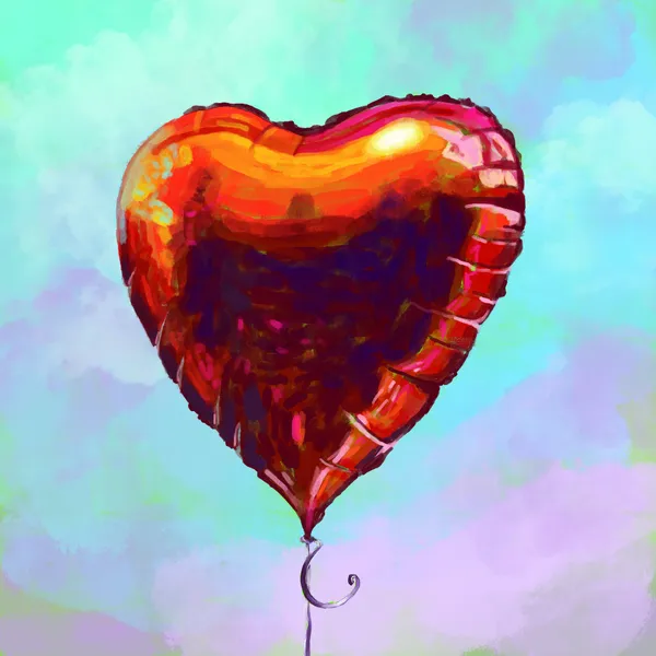 Mylar Heart Balloon - Victoria Georgieva