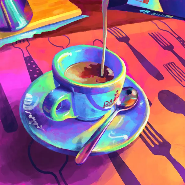 Rainbow coffee and cream - Victoria Georgieva