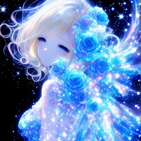 Blue Rose Galaxy - Astro Creator