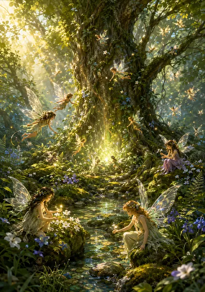 Fairies in the Luminous Forest｜光あふれる森の妖精たち - Cozy Mochi Studio