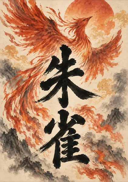 Vermilion Bird｜朱雀｜南の守護 - Cozy Mochi Studio