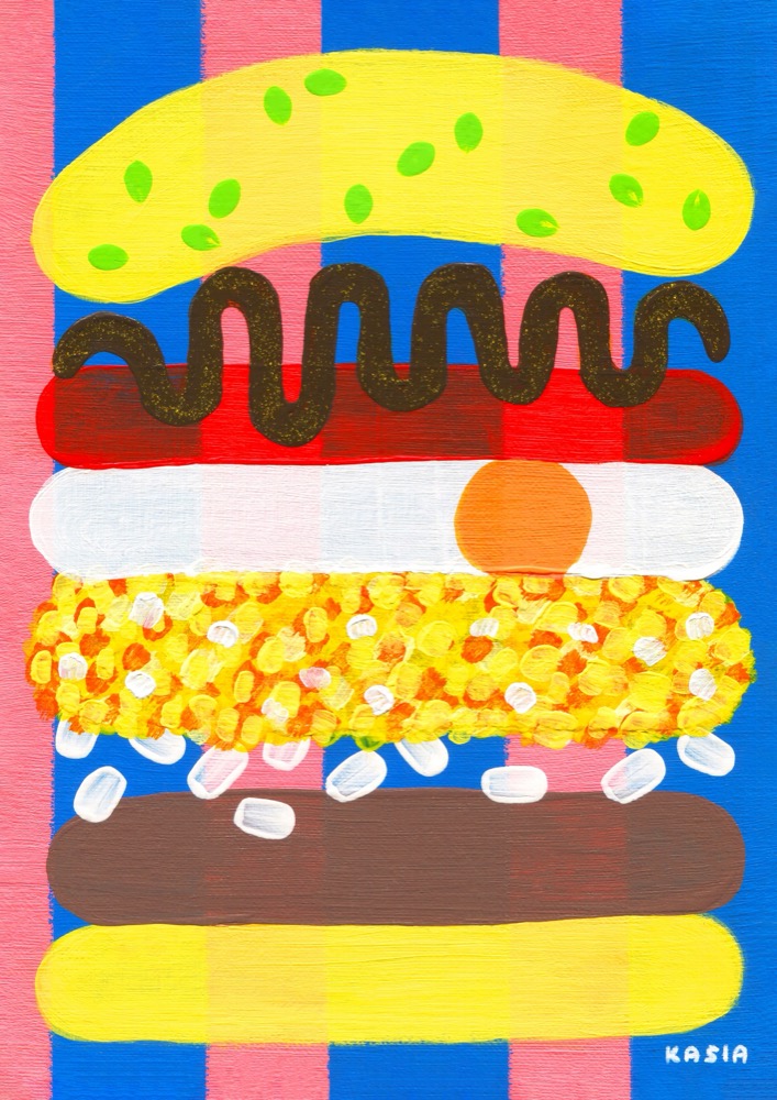 Breakfast Pop Burger - Kasia Sykus