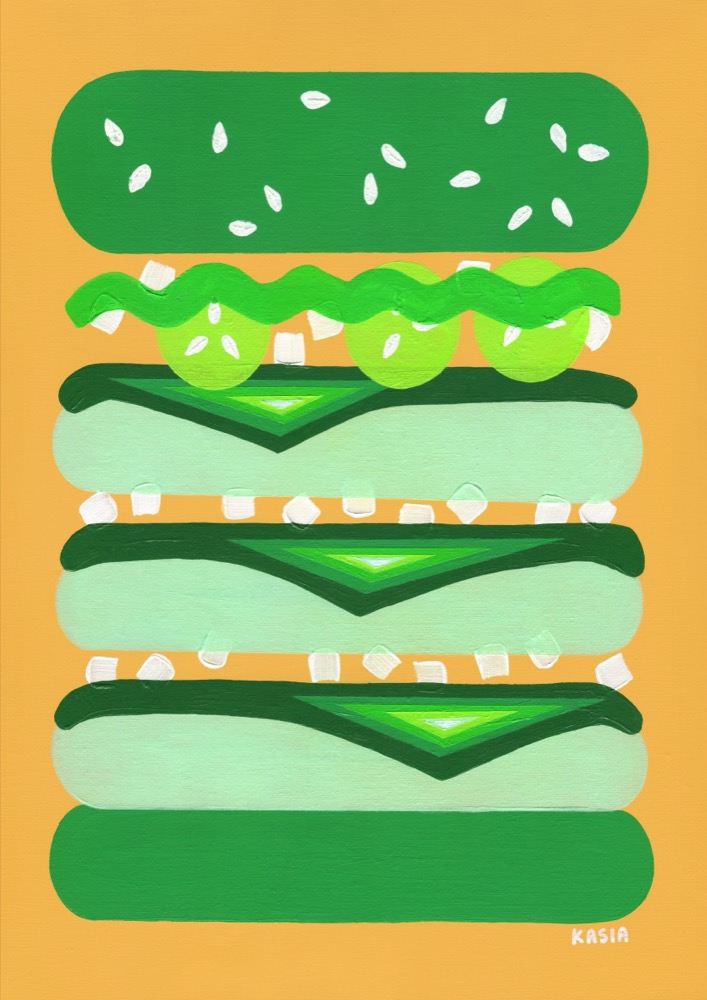 Burger for Kermit - Kasia Sykus