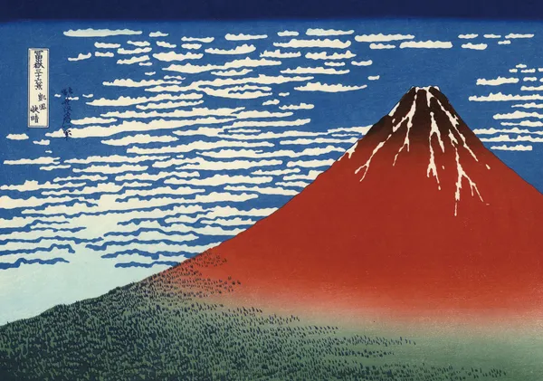 Fine Wind, Clear Morning (Red Fuji) - Wada Art Studio