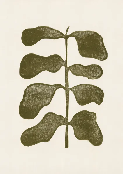 Linocut Plant - Alisa Galitsyna