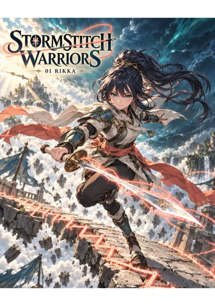 STORMSTITCH WARRIORS｜01 RIKKA（リッカ）A3 - laughing albatross
