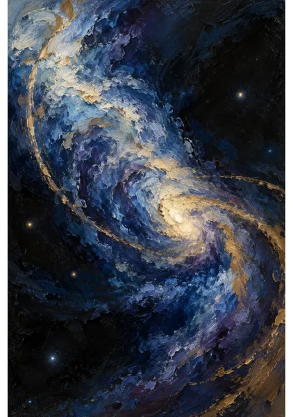 星雲の金脈 / Golden Veins of the Nebula（A3） - laughing albatross