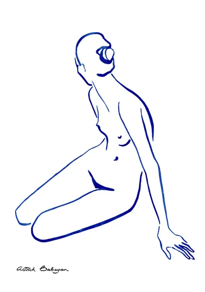Line Blue3 - Astrid Babayan