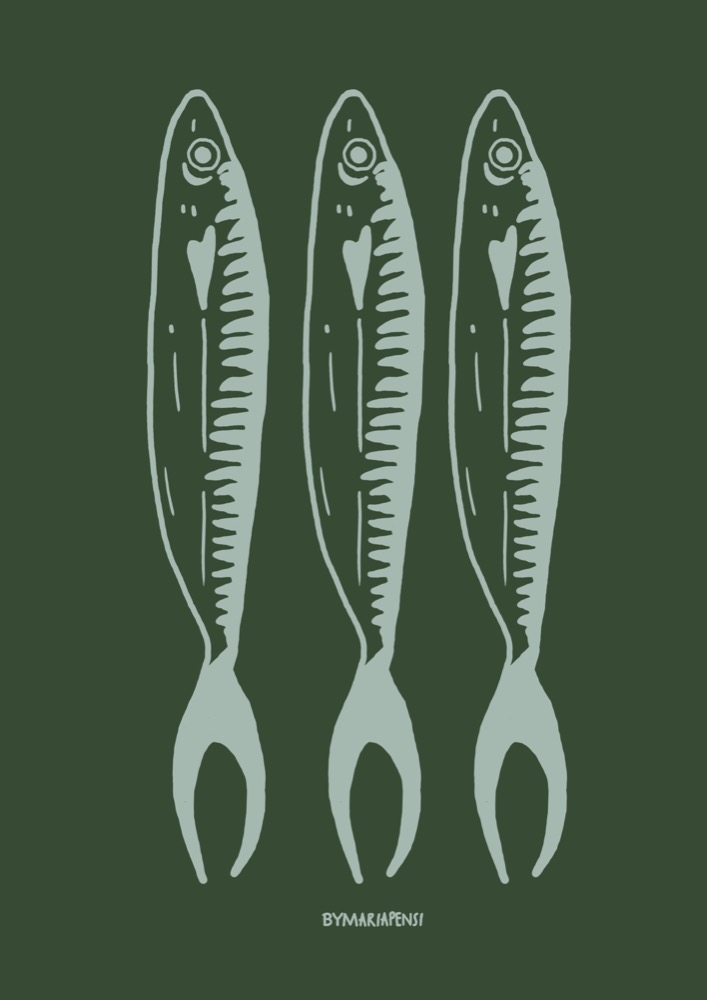 Green sardines - Maria Pensi