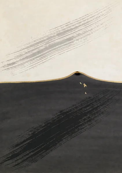 FUJI — Ten States: VIII. Wind | Dynamic Brushstroke Abstract - SUMIGANE