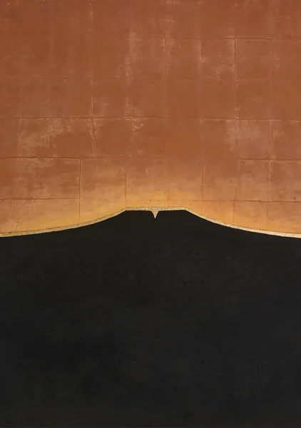 FUJI — Ten States: V. Dusk | Amber Terracotta Gold Wall Art - SUMIGANE