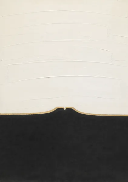 FUJI — Ten States: IV. Noon | Black White Gold Abstract - SUMIGANE
