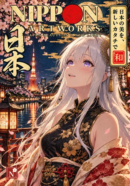 Meisa Beneath the Moonlit Tokyo Night - NIPPON ARTWORKS