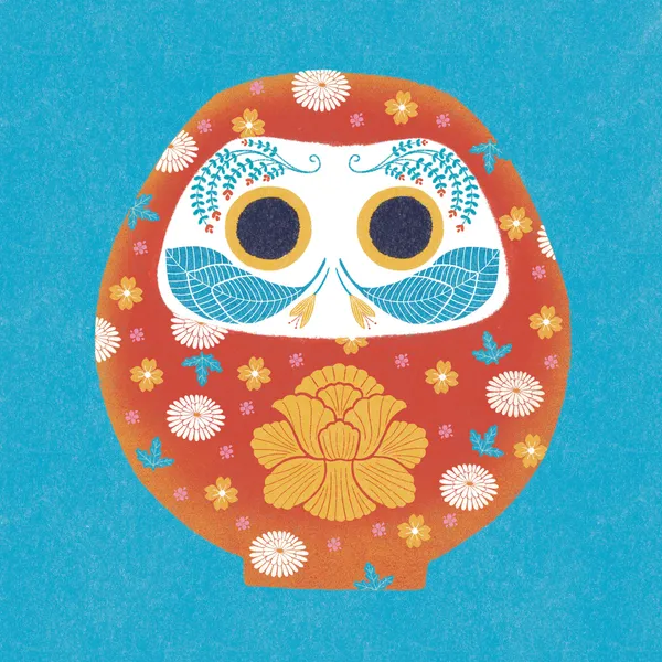 Daruma in bloom - Ani-chan Studio