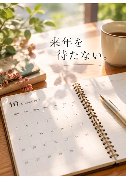 来年を待たない。 / Why Wait for Next Year? - Yohaku.