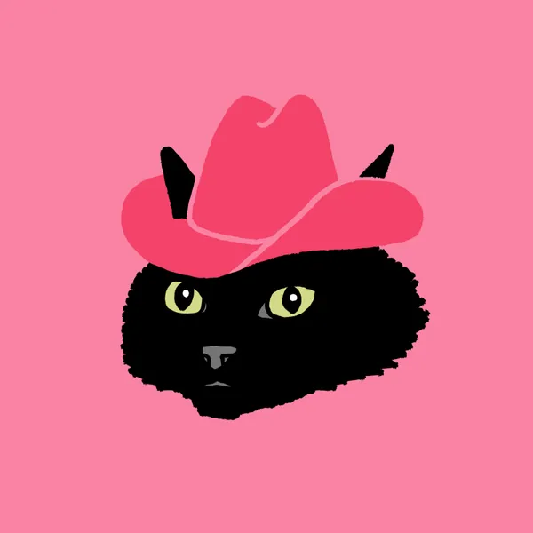 Marcy The Cute Cowgirl Cat - Anyone Can Yeehaw