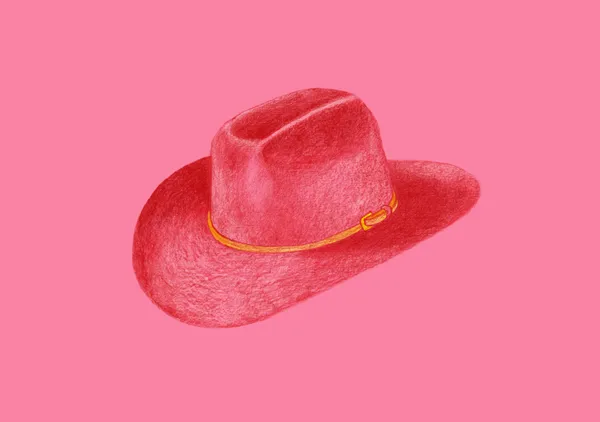 Red Stetson On Pink - Anyone Can Yeehaw