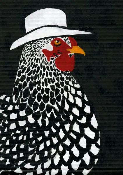 Wyandotte Chicken Cowboy - Anyone Can Yeehaw