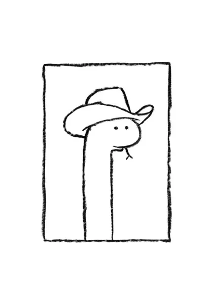 Squiggles The Snake In A Stetson - Anyone Can Yeehaw