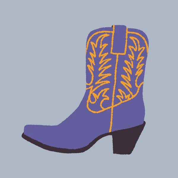 Purple Cowgirl Boot - Anyone Can Yeehaw
