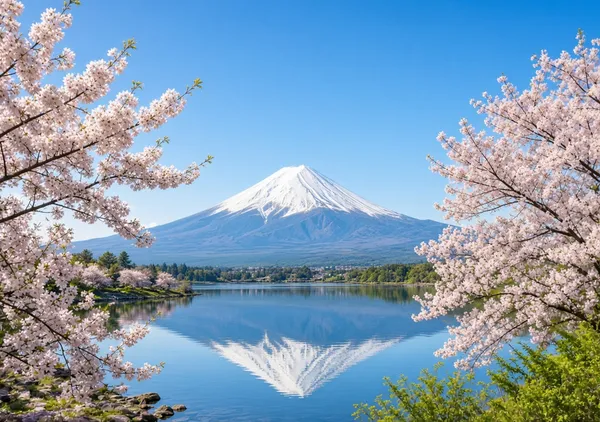 逆さ富士と桜 - LOVE JAPAN