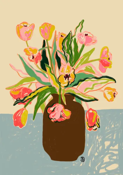 Colourful Tulips - Sandra Poliakov