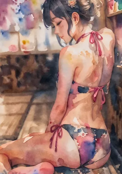 After a hot bath - M&K art studio