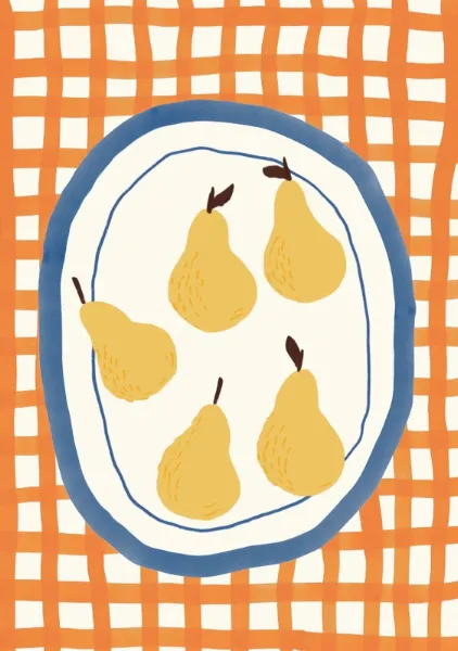 Pears on the Table - PosterCircus