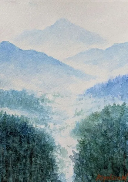 霧深き山の彼方 - kiyohiro Hasegawa