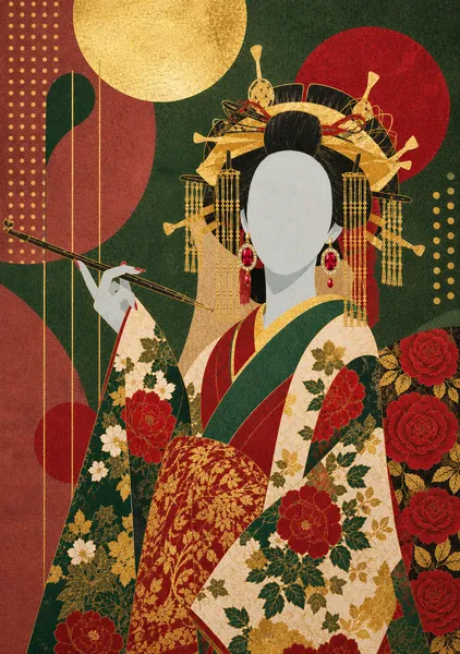 紅緑金 — 花魁の美 - 花mizuki