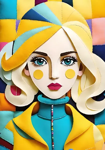 Felt Art Girl #2 - Idobon