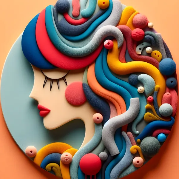 felt cloth sewn art #1 - Idobon