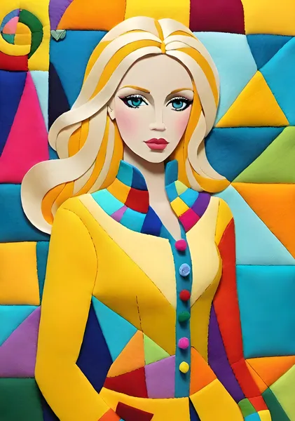 Felt Art Girl #5 - Idobon