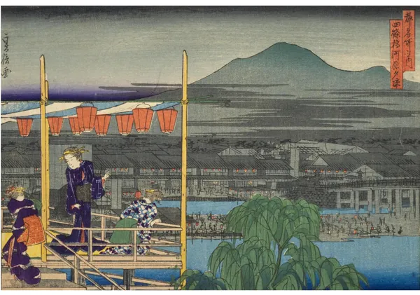 Vintage Kyoto Wall Art — Shijo Bridge | Japanese Giclée Print - VIEWFIND