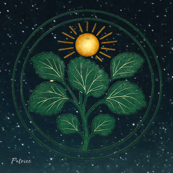 Hollyhock Symbol a Divine Protection {Version Five} - Patrick John Bennett {pseudonym Patrice}