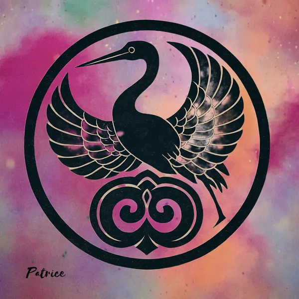 The Crane (Tsuro-mon) {Version One} - Patrick John Bennett {pseudonym Patrice}