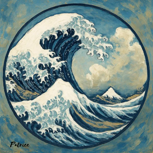The Great Wave {Version Three} - Patrick John Bennett {pseudonym Patrice}