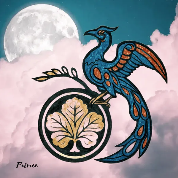 Paulownia Imperial Emblem {Version Five} - Patrick John Bennett {pseudonym Patrice}