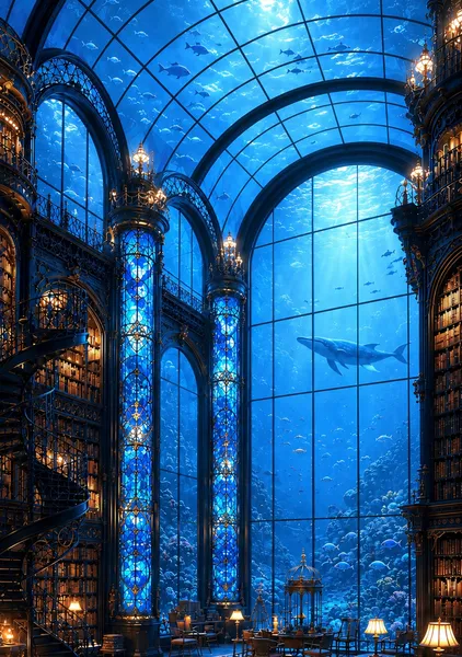 海底に眠る図書館 - SHU ARTWORKS