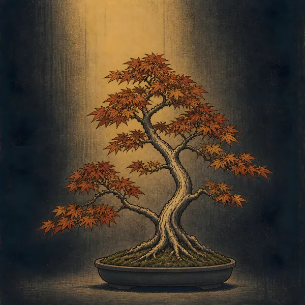 朱の静寂 — Vermilion Stillness Ukiyo-e Edition - Masa