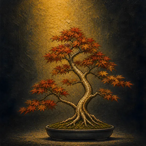 朱の静寂 — Vermilion Stillness Oil Edition - Masa