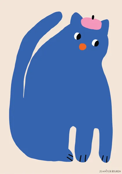 Blue cat - Jennifer Bouron