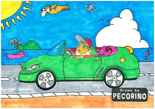 ビブラント・ロードトリップ・ポップアート - pecorino