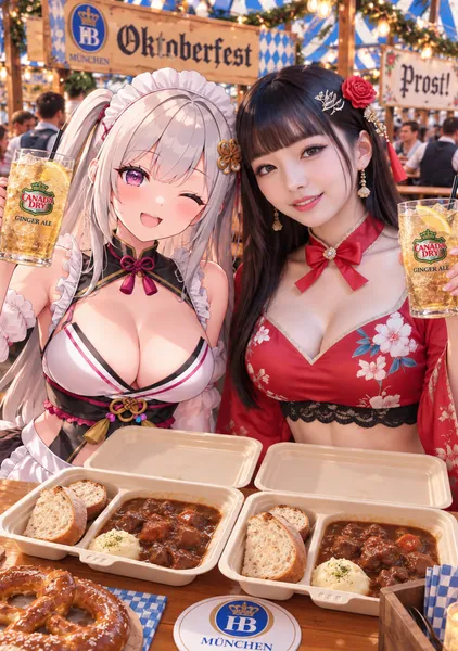 ビーフシチューを食べる２人 - 1124英太