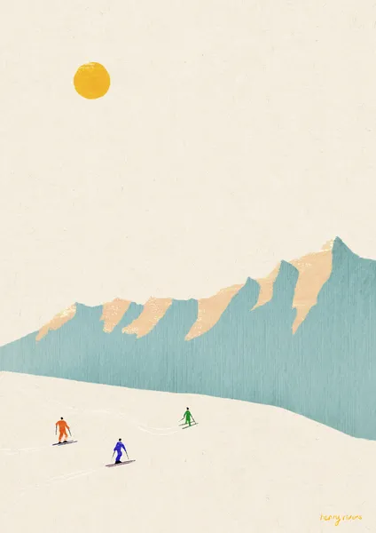 Happy skiers - Henry Rivers