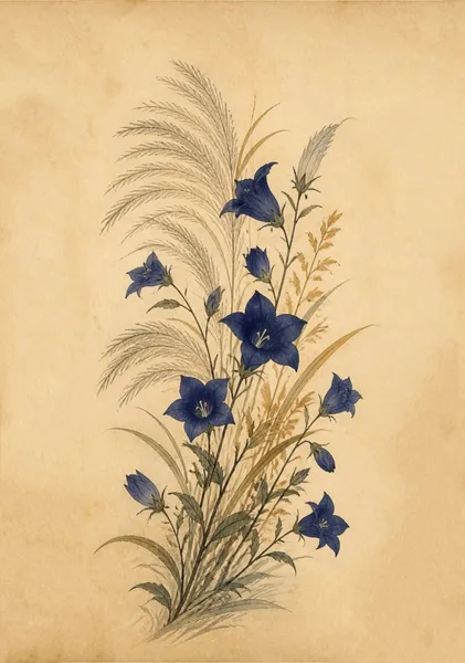 Crimson Botanical Bloom — 紅花艶麗 - pierre