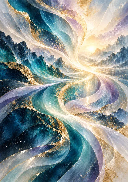 光の流域 IV ― Aurora Flow：光が未来へ「導く」 - 霧の森蘭丸
