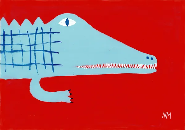 Blue crocodile. - Nancy McKie